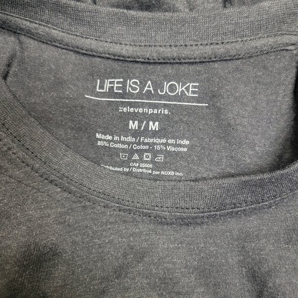 Life Is Joke Cotton/Viscose T-shirt Men's. Size Medium. New With Tags. - Picture 8 of 9